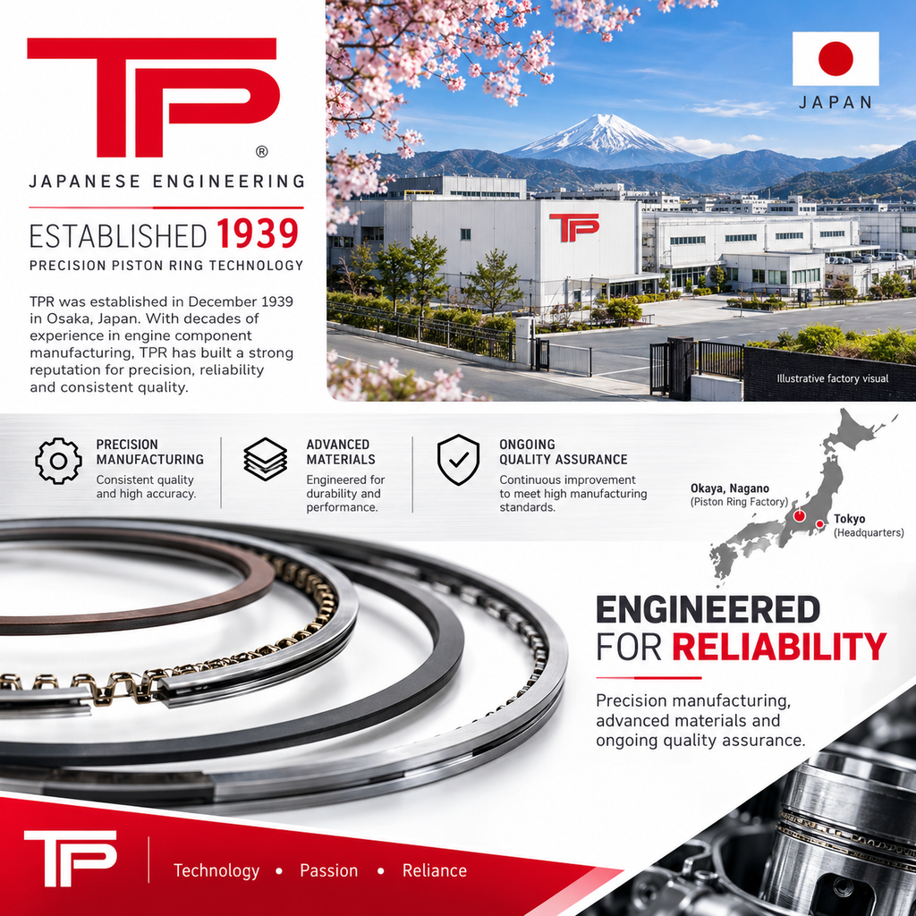 TP PISTON RING SET DAIHATSU 1KR-FE 0.50mm